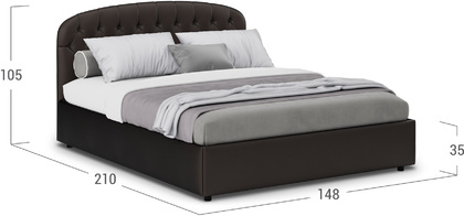 Кровать двуспальная Бьянка 140х200 Модель 1207