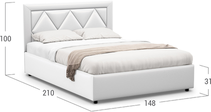 Кровать двуспальная Elaina 140х200 Модель 1223